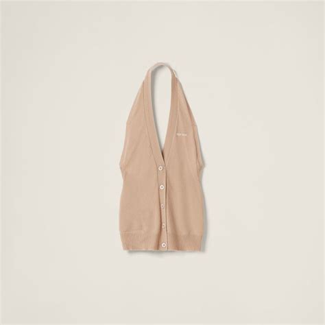 miu miu cashmere down vest|Albino White Padded Cashmere Wool Down Vest .